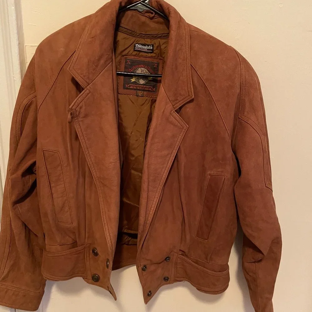 Cool Vintage Leather Jacket - includes zip-off vest - Picture 1 of 6